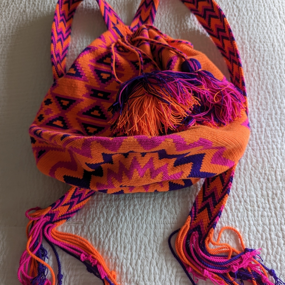 Columbian Wayuu Woven Knapsack